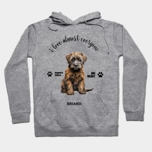 Briard  i love almost everyone Hoodie